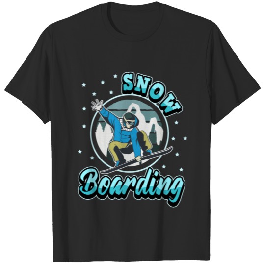 Discover Snowboard Sport Winter Vacation Mountains Snow T-shirt