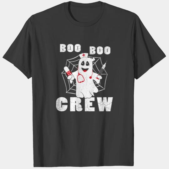 Boo Boo Crew Ghost Halloween Nurse Costume Girls H T-shirt