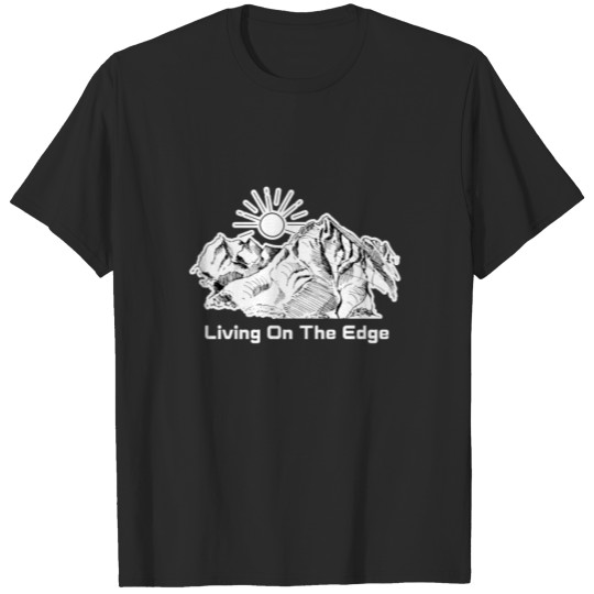 Discover Living on the edge - climbing bouldering T-shirt
