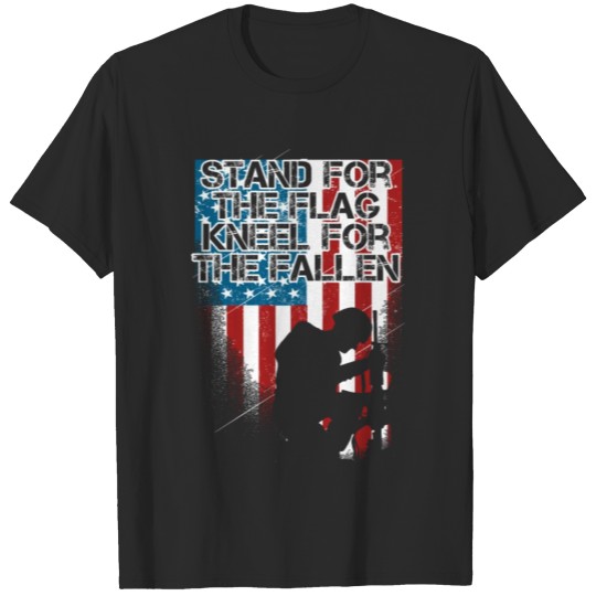Discover Patriotic Army Veteran Stand For The Flag T-shirt