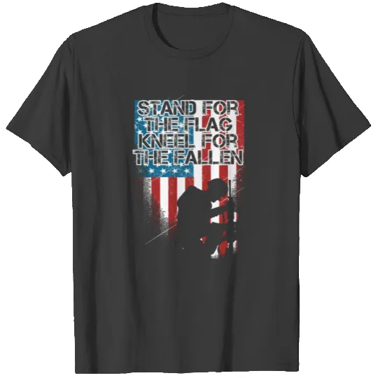 Patriotic Army Veteran Stand For The Flag T-shirt