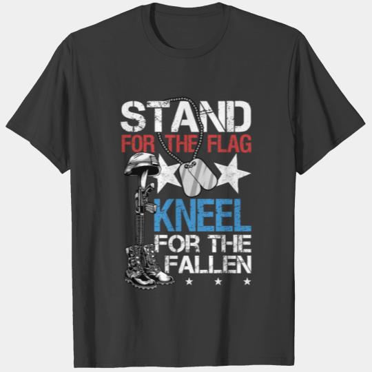 Patriotic Army Veteran Stand For The Flag T-shirt