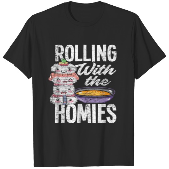 Discover Sushi Rolling With My Homies T-shirt