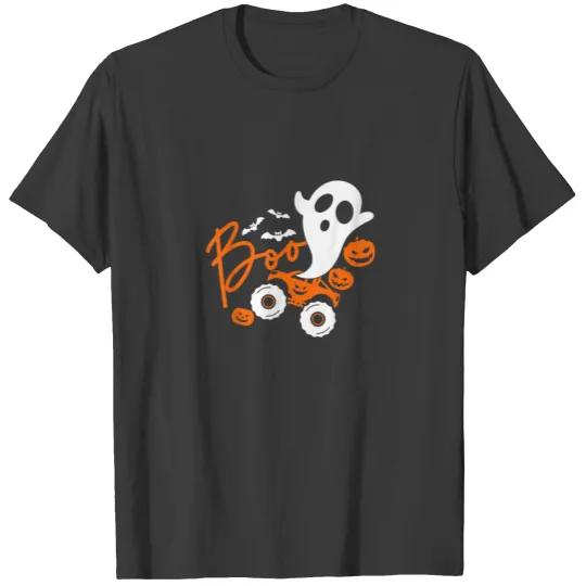 Ghost rider truck Monster Halloween pumpkin T-shirt