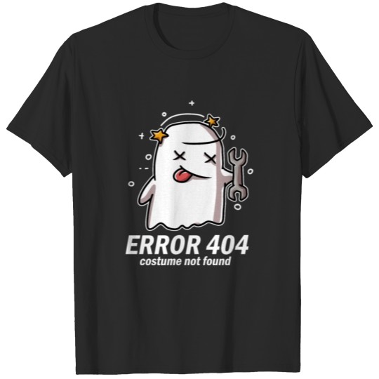 Discover Error 404 Costume Not Found Design for a Nerd T-shirt