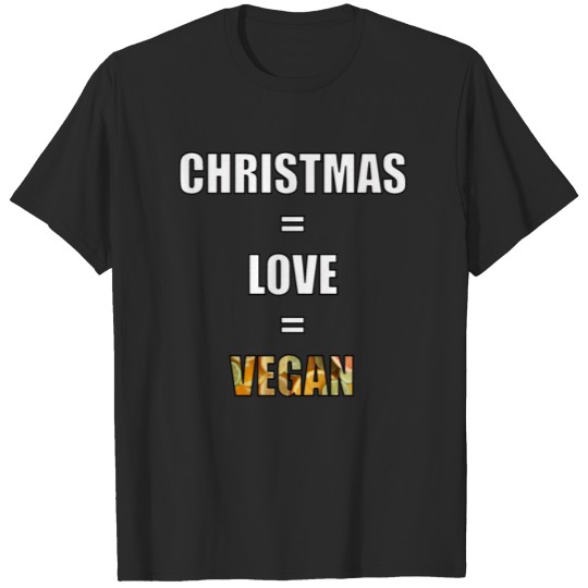 Discover Funny christmas vegan design T-shirt