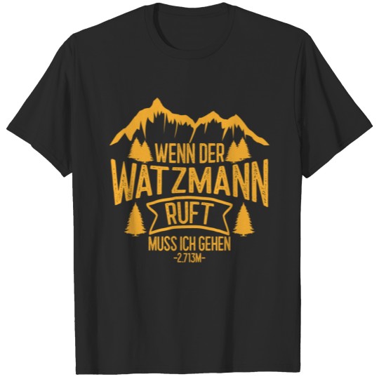 Discover Mountains mountain peak hiking saying gift T-shirt
