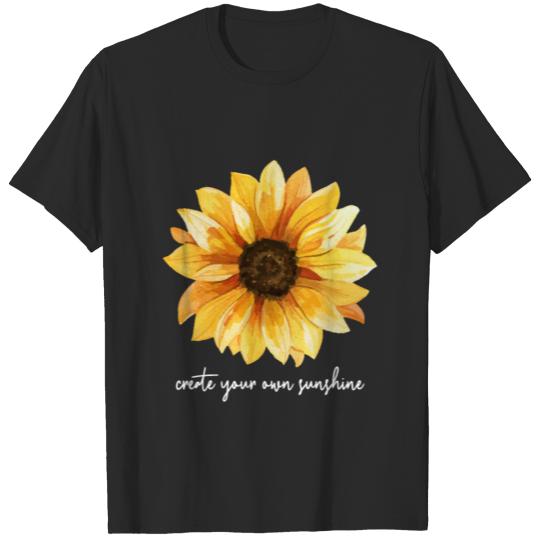 Discover Sunflower Sunshine Saying T-shirt