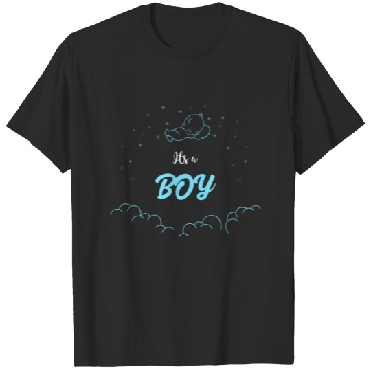 Discover Its A Boy Baby Cloud Birth Gift T-shirt