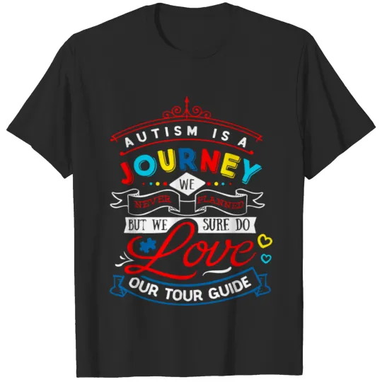 Discover Autism Awareness Is A Journey Autism Mom T-shirt