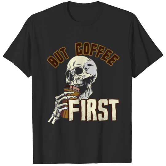 Discover Coffee Skull Halloween T-shirt