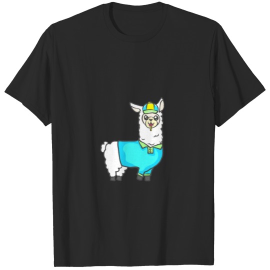 Discover Alpaca Llama Farmer Farmer Funny T-shirt