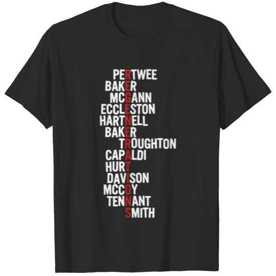Discover Doctor Who Names Doctor Who T-shirt
