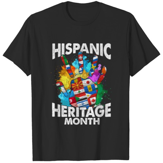 Discover Hispanic Heritage Month Country Flags T-shirt
