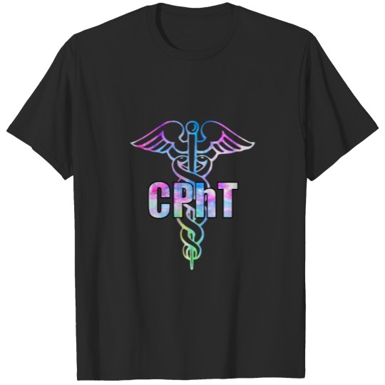 Discover Cpht Certified Pharmacy Technician Caduceus Design T-shirt