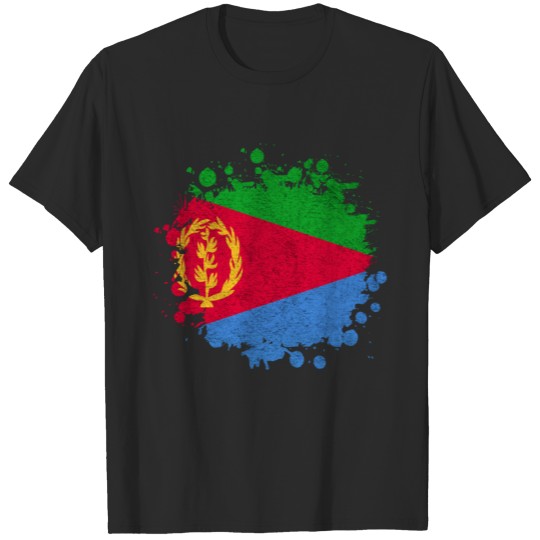 Discover Eritrea Splash Flags Design / Gift Idea T-shirt