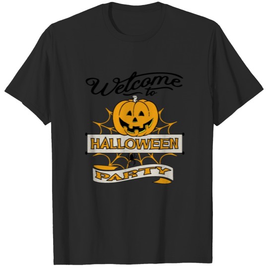 Discover Welcome to Halloween party T-shirt