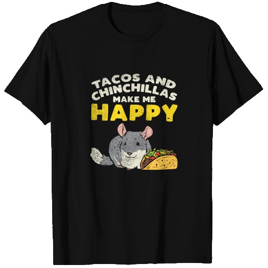 Funny Taco, Chinchilla, Chinchilla And Tacos T-shirt