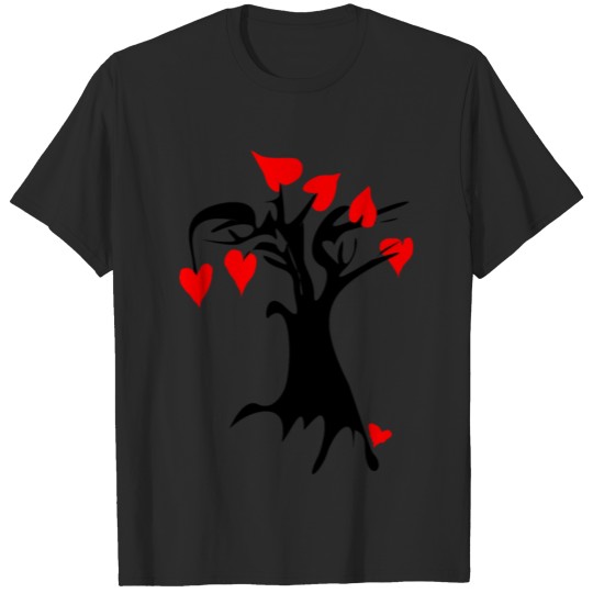 Discover Tree with hearts. T-shirt