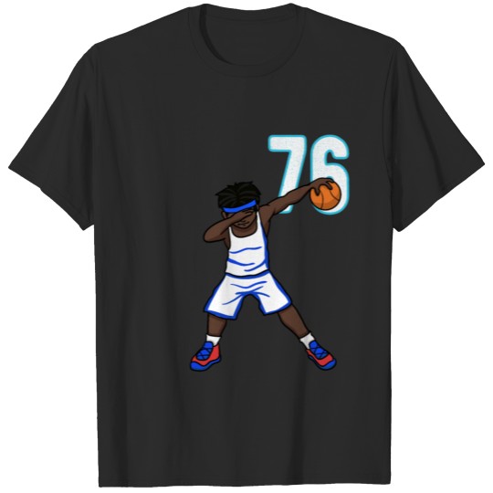 Discover Cool Basketball Baller Bball Player Number 76 T-shirt