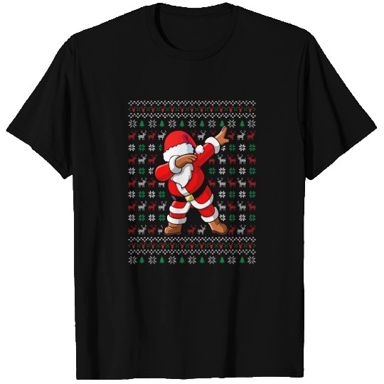 Dabbing Santa Ugly Christmas Gift T-shirt