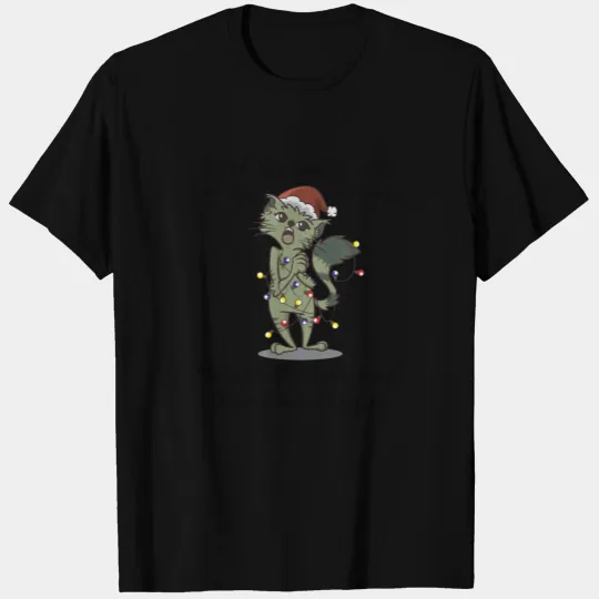Christmas Carol Singer Cats Caroler for Cat Lovers T-shirt
