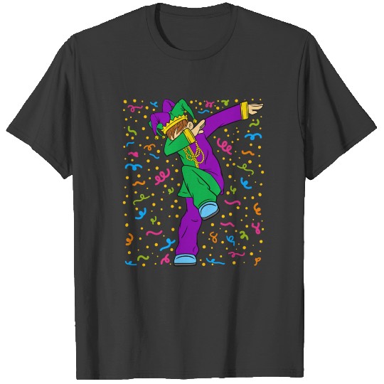 Mardi Gras Dabbing T-shirt