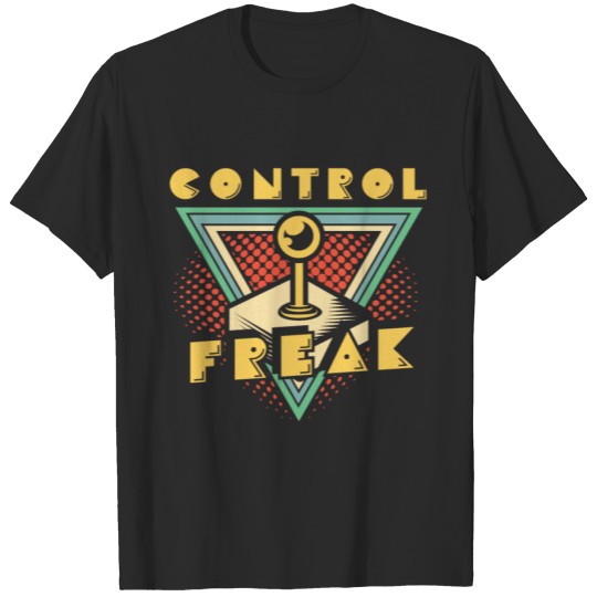 Discover 80s Video Game Arcade Gamer Control Freak Gift T-shirt
