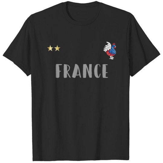 Discover France Soccer Football Fan Shirt - Gallic rooster T-shirt