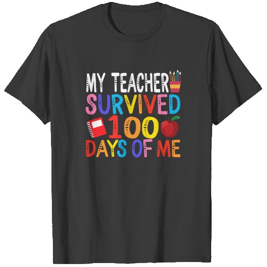 100 Days Of School Shirt For Students My Teacher T-shirt
