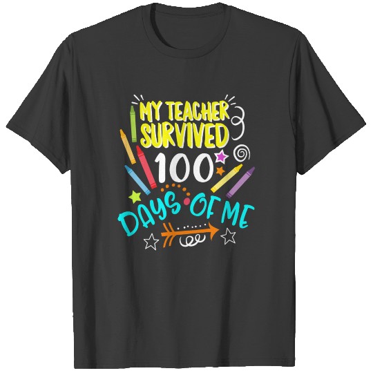 100 Days Of School Shirt For Students My Teacher T-shirt