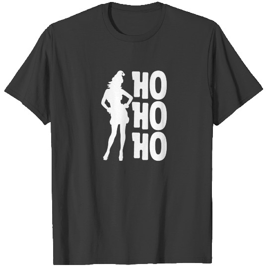Christmas Sexy Lady Santa Ho Ho Ho Present T-shirt