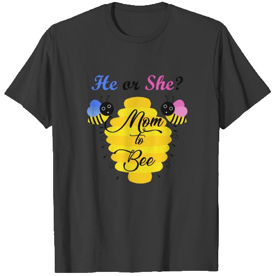 Mom To Be Baby Announcement Gender Reveal Pregnant T-shirt