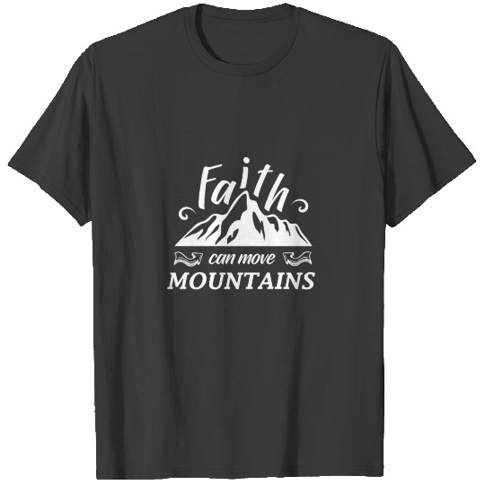 Christian Kids Shirt - Faith Can Move Mountains T-shirt