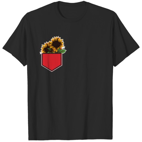 Sunflower pocket and sunflower aesthetic T-shirt