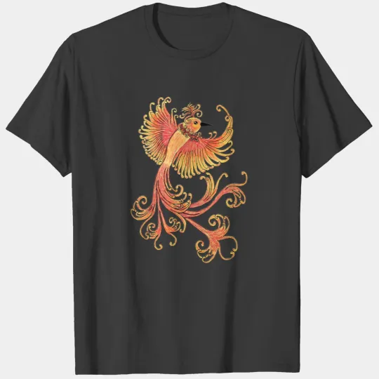 HAND PAINTED PHOENIX T-shirt