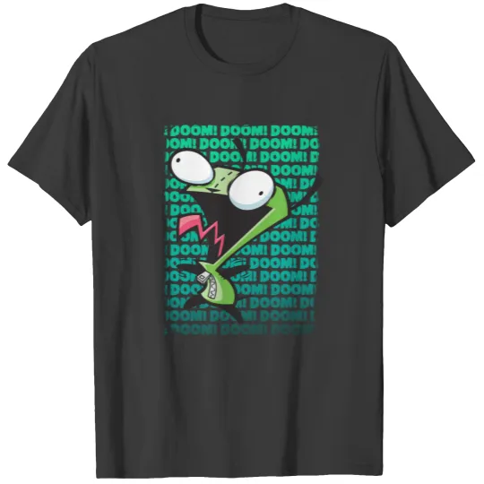 Nick 90s Invader Zim Gir Impending Dooom Song T-shirt