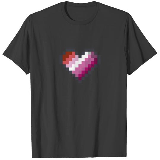 Gaymer LGBT Retro Pride Shirt Lesbian Gamer Pixel T-shirt