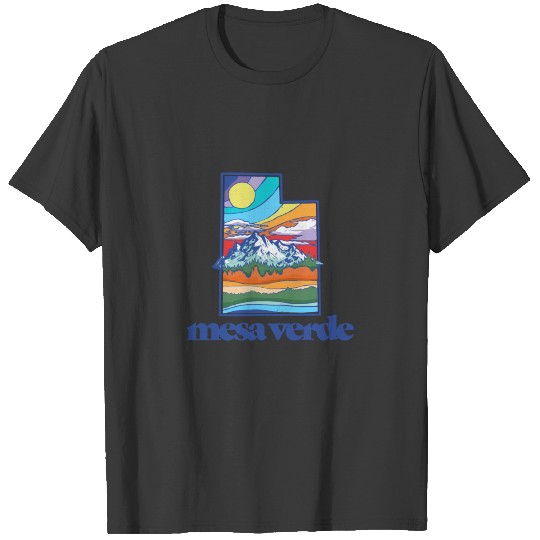 Mesa Verde Utah Vintage Nature Outdoor Graphic T-shirt