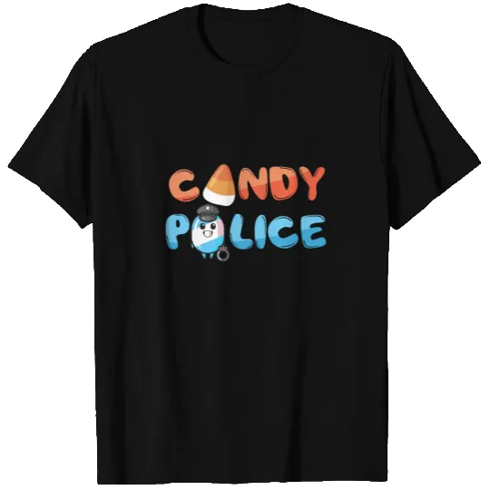 Candy Police Halloween Spooky Trick Or Treat Gift T-shirt