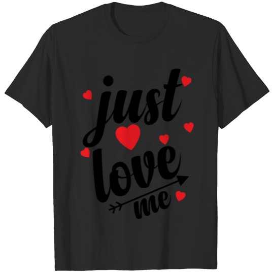 Discover just love me, just married cute sayings quotes T-shirt