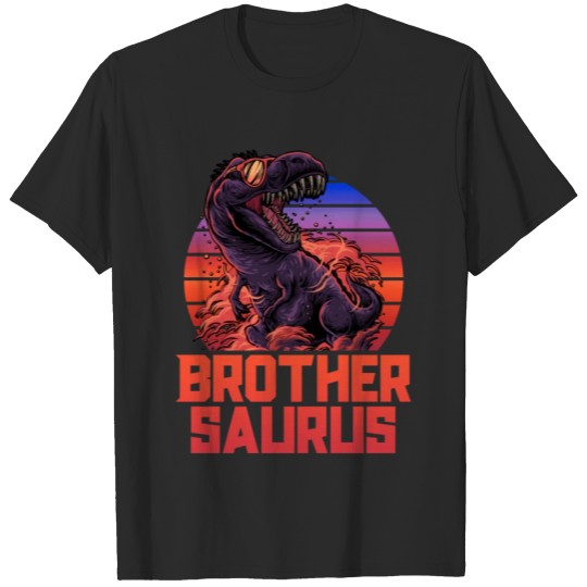 Brothersaurus TRex Shirt Brother Saurus Retro 80s T-shirt