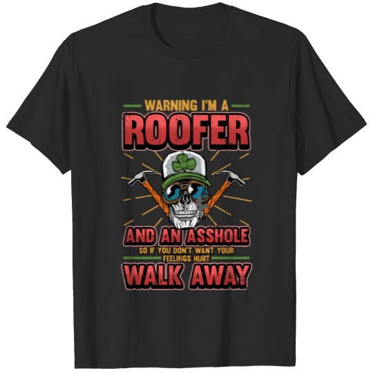 Discover Roofer Roofers Roof Hammer House Roofing T-shirt