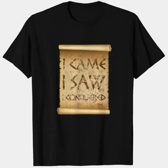 VENI VIDI VICI - Julius Caesar - vintage style T-shirt
