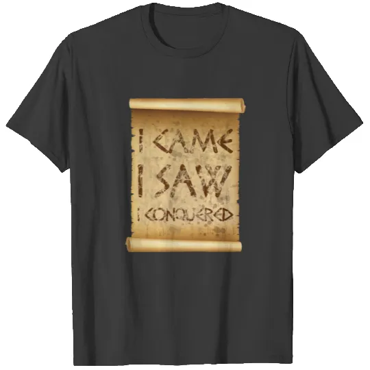 VENI VIDI VICI - Julius Caesar - vintage style T-shirt