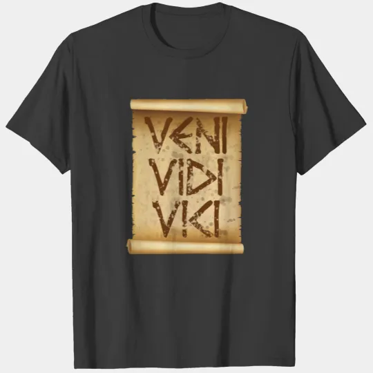 VENI VIDI VICI - Julius Caesar - vintage style T-shirt