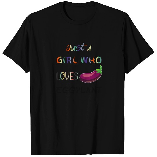 eggplant pattern - eggplant lover girl T-shirt
