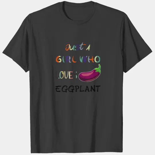 eggplant pattern - eggplant lover girl T-shirt