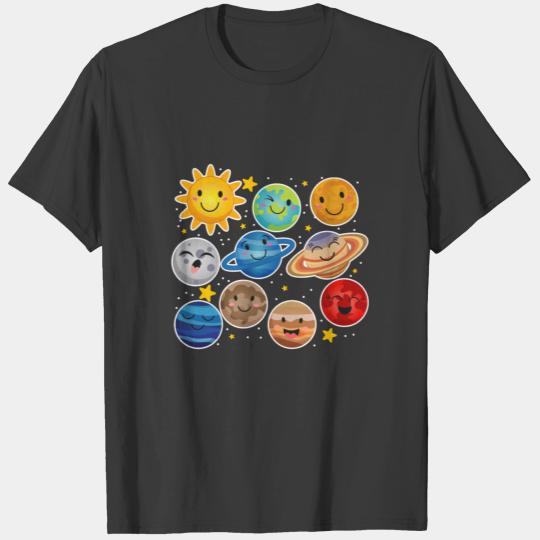 Solar System Children Astronomy T-shirt