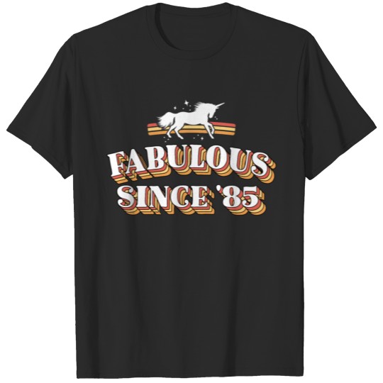 Discover Fabulous Since 1985 Retro 35 Year Old Vintage T-shirt